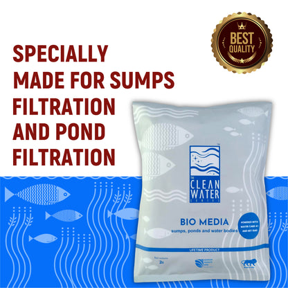 Tcws सम्प मीडिया 2L/ 1KG जलीय आनंद के लिए प्राकृतिक पत्थर निस्पंदन