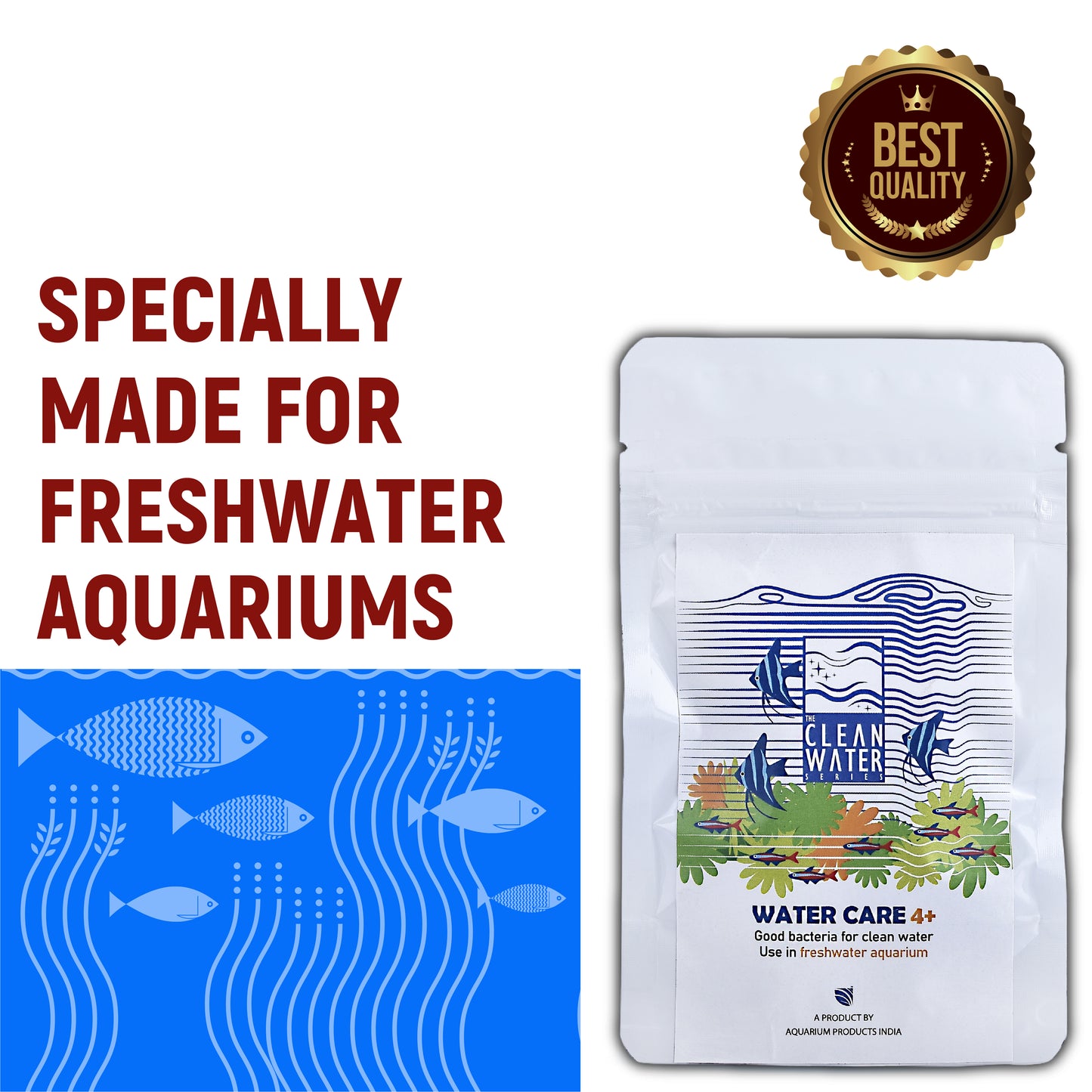 TCWS वाटर केयर 4+ : एक्वेरियम के लिए आसान जल उपचार