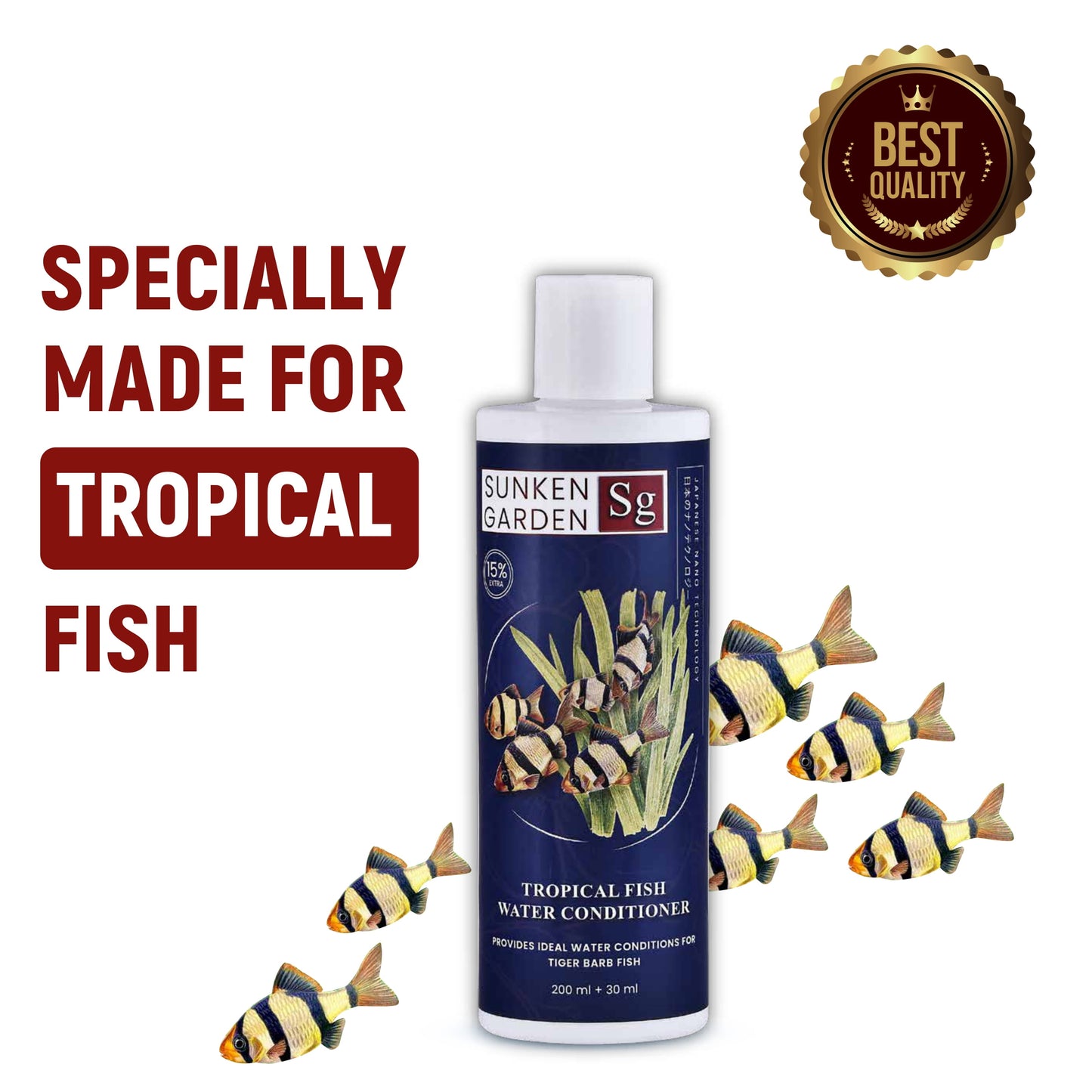 सनकेन गार्डन ट्रॉपिकल फिश वॉटर कंडीशनर 