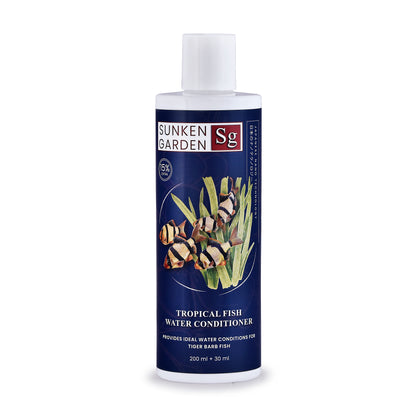 Sunken Garden Tropical Fish Water Conditioner 200 ml only + Sunken Garden 100 ml Anti Chlorine Free