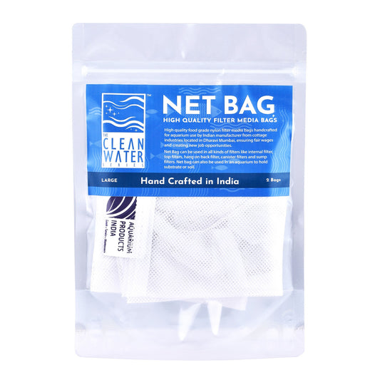 The Clear Water Series (TCWS) Large Net Bags – Pack of 2 for Aquarium Filter Media