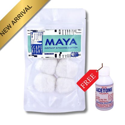 Maya Instant Sticking Cotton - for Aquarium Hardscaping