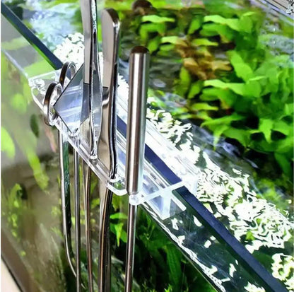 PLANTED AQUARIUM TOOL RACK, ACRYLIC, TRANSPARENT