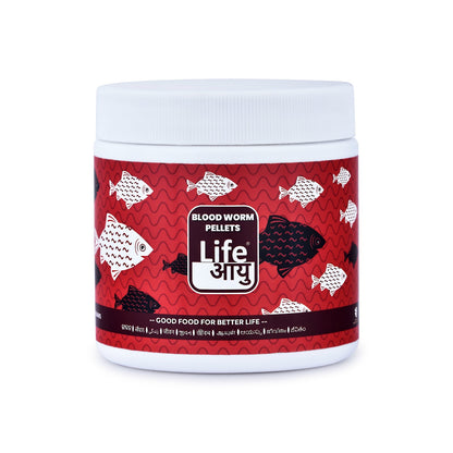 Life Aayu Blood Worm Pellets : High-Quality Blood Worm Pellets Fish Food (Starter Kit)