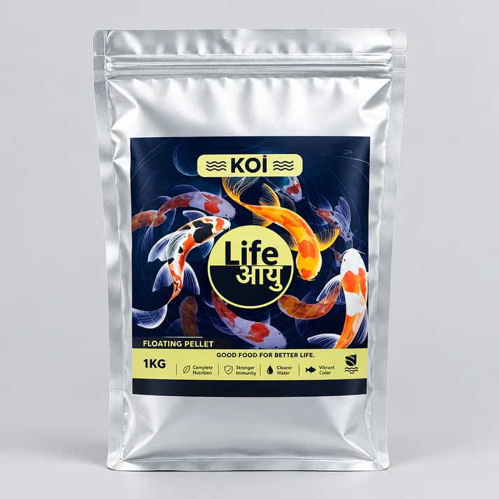 Life AAYU Koi Floating Pellets Fish Food for Growth & Colour 1Kg