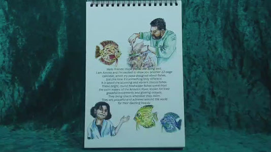 Aquarium Fish Art Calendar by Mayur Dev – 2026 Edition