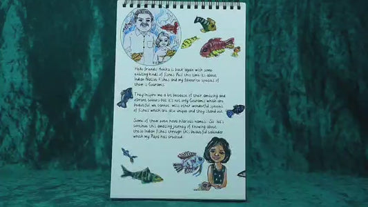 Indian Native Fishes Art Calendar by Mayur Dev – 2026 Edition